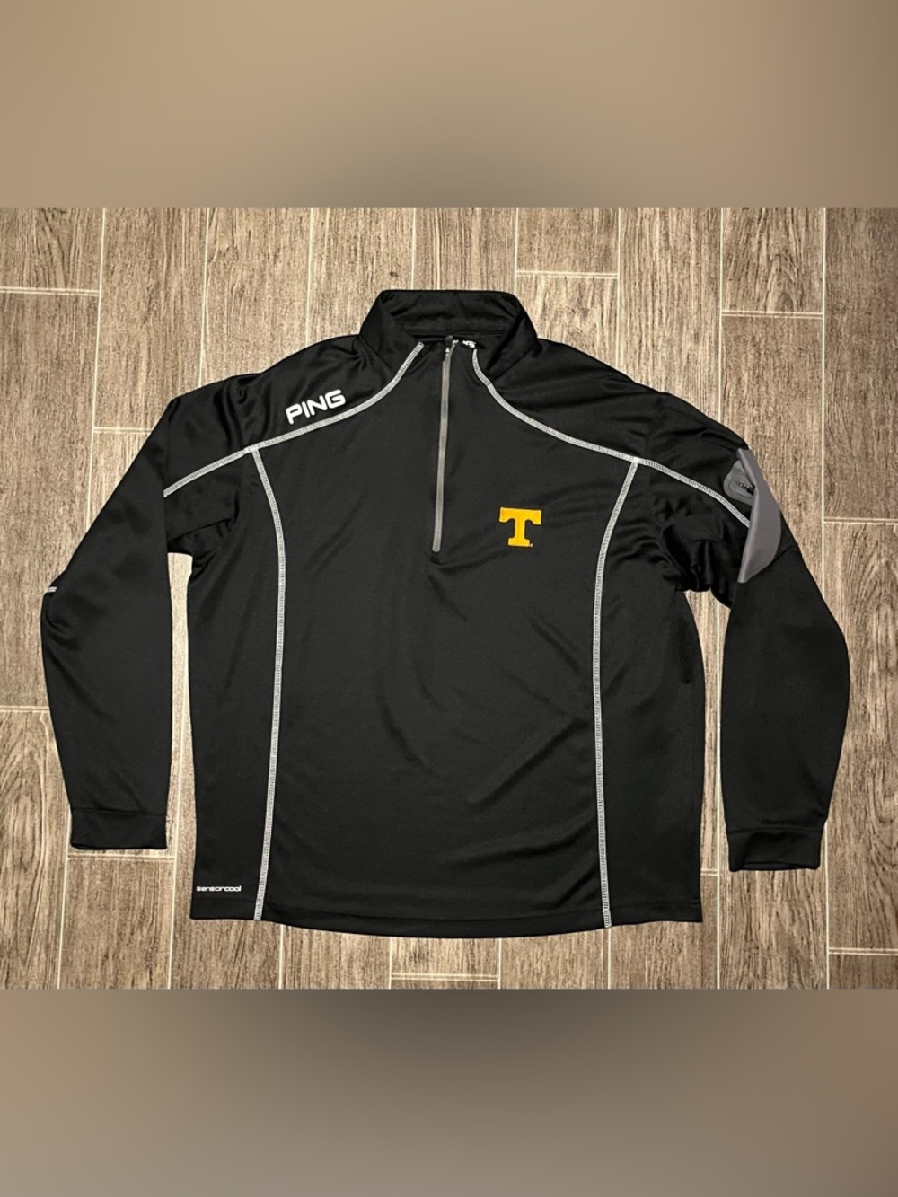 Ping Sensorcool 1/4 Zip Pullover Golf Mens XL Tennessee Volunteers Black